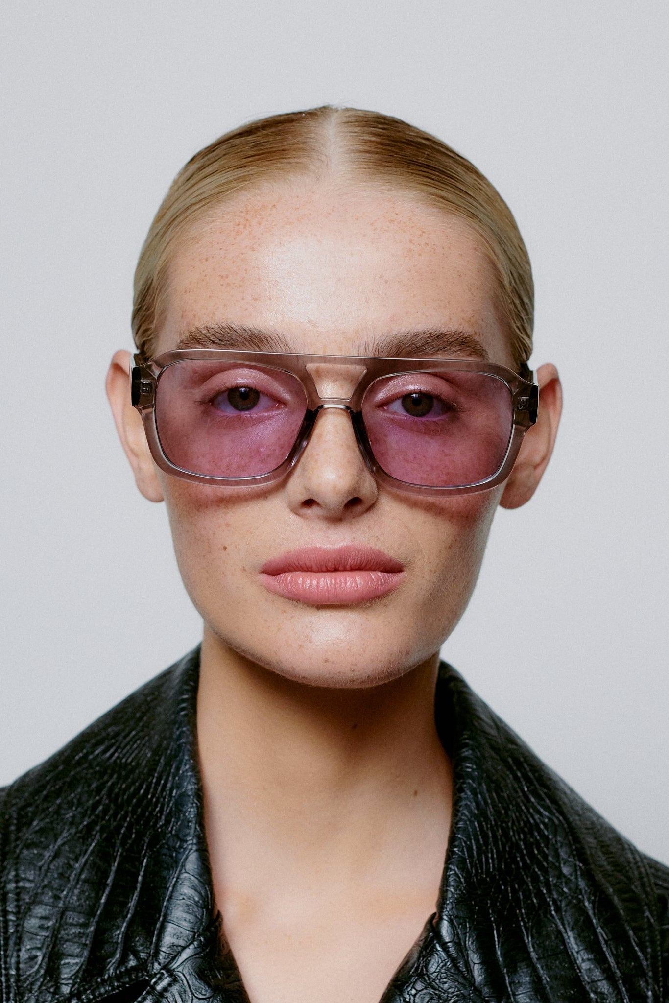Kaya solbrille - Grey Transparent